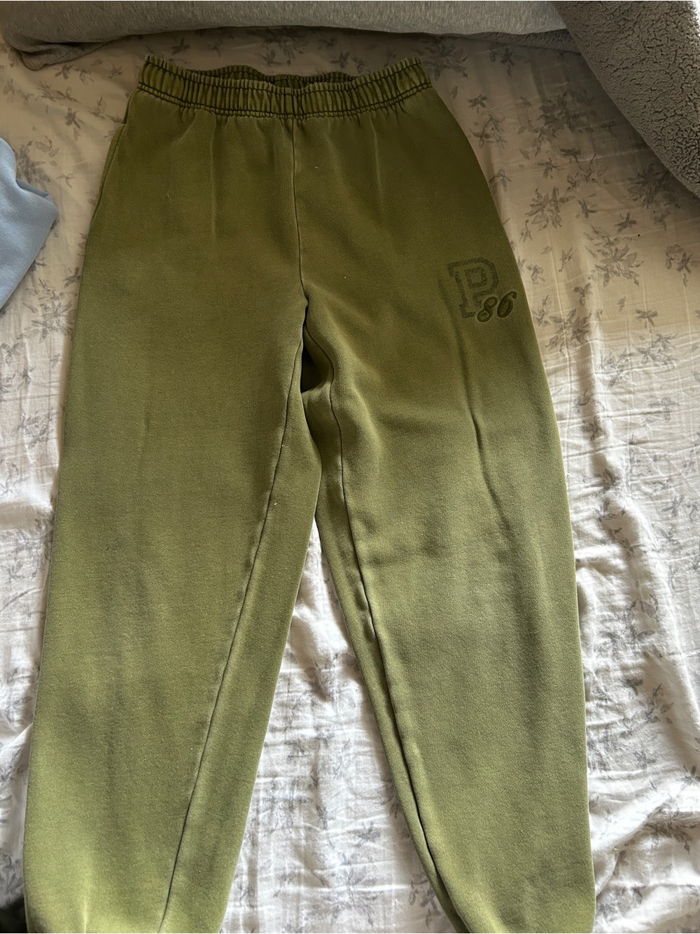 PINK Victoria's Secret Olive Green Kids Fleece Joggers